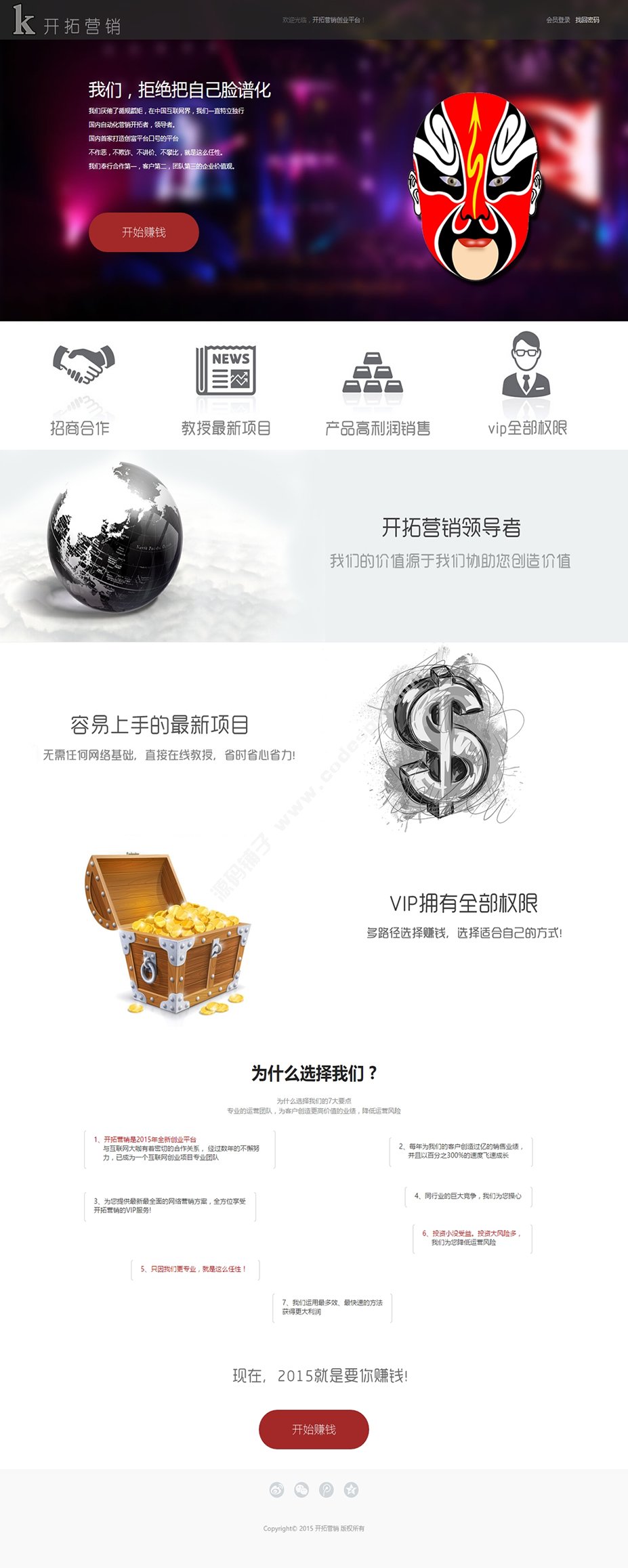 开拓营销源码2015最新全民营销赚钱系统 病毒式数据库营销系统