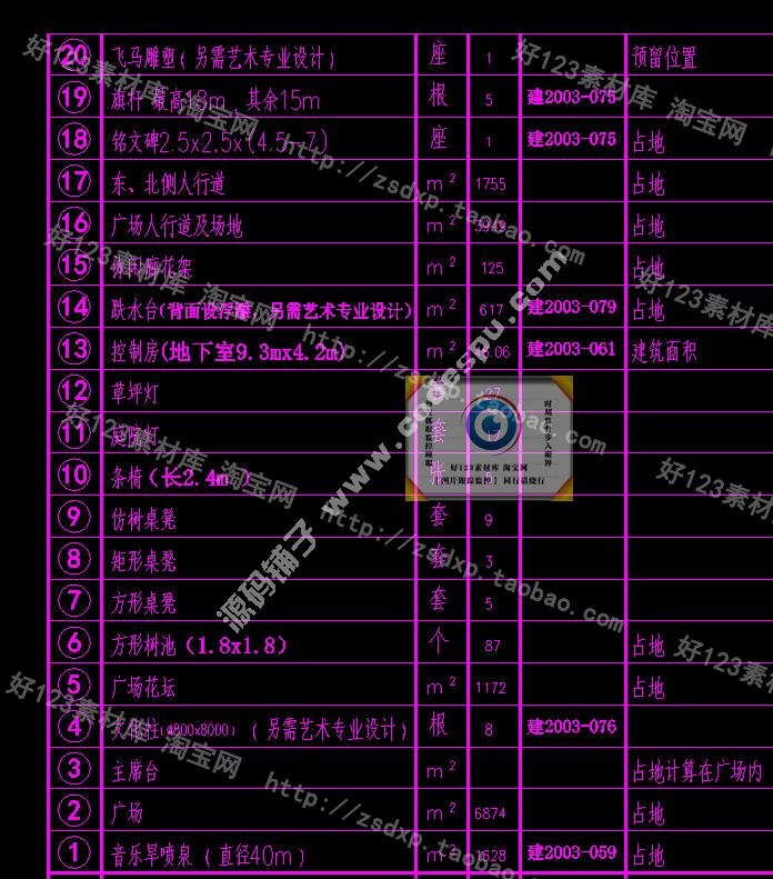 2016公园广场城市道路景观植物绿化规划CAD平面图园林cad设计素材