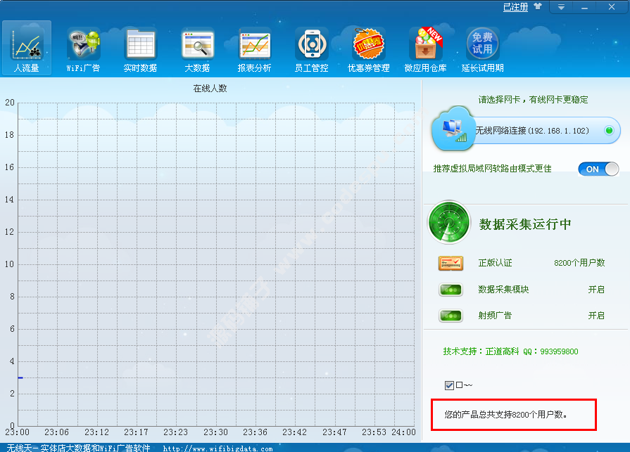 无线天wifi营销软件广告路由软件正版软件(实体商家必备神器