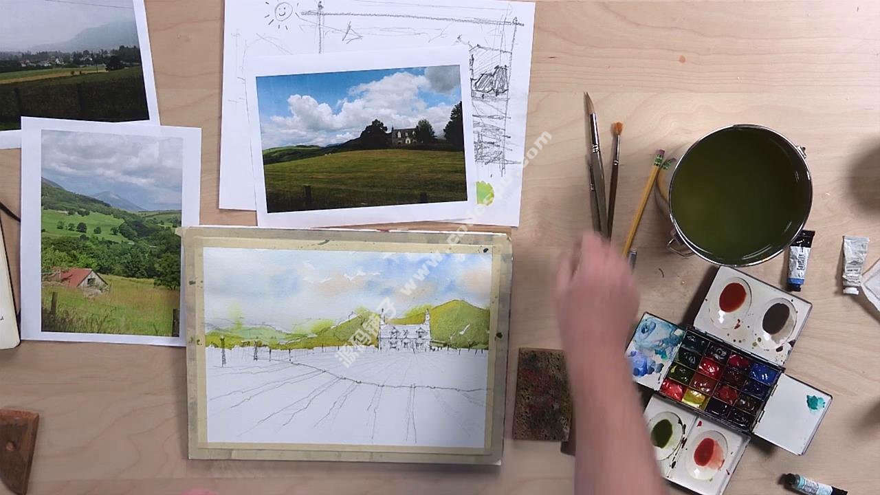 2015  watercolour ˮʷ羰ļ ʾ ز