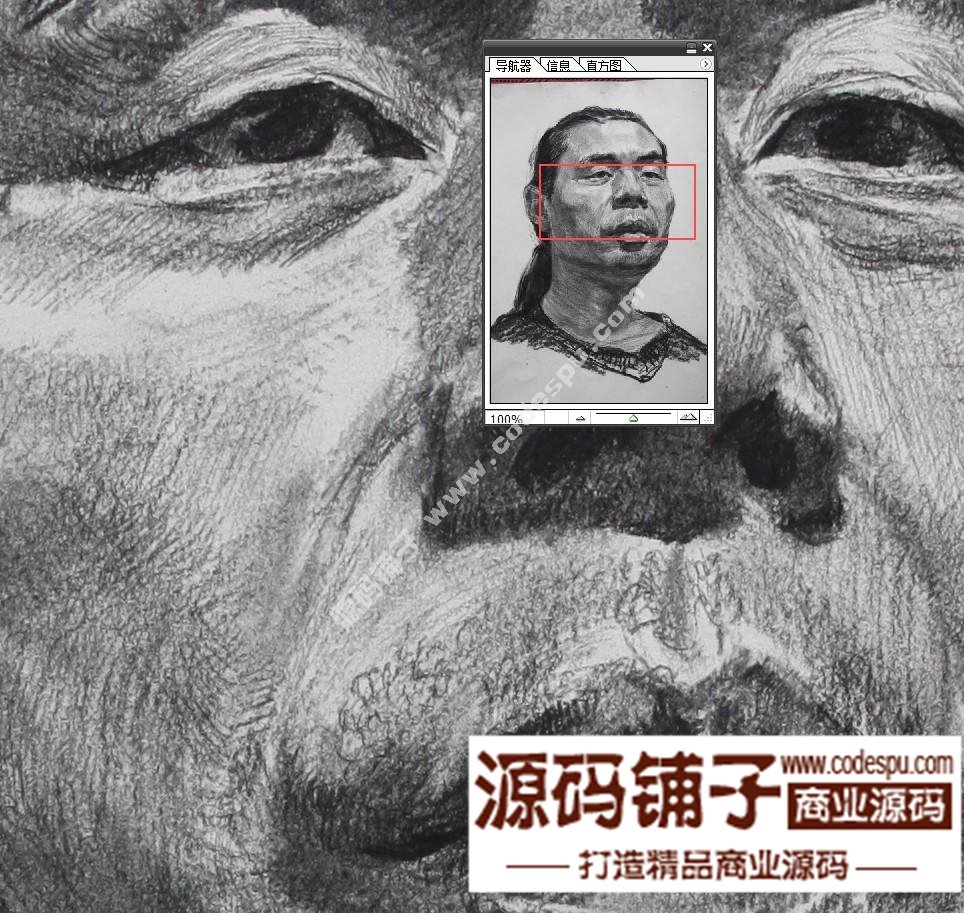 素描头像临摹画室收集经典 朱传奇素描作品高清大图片57幅