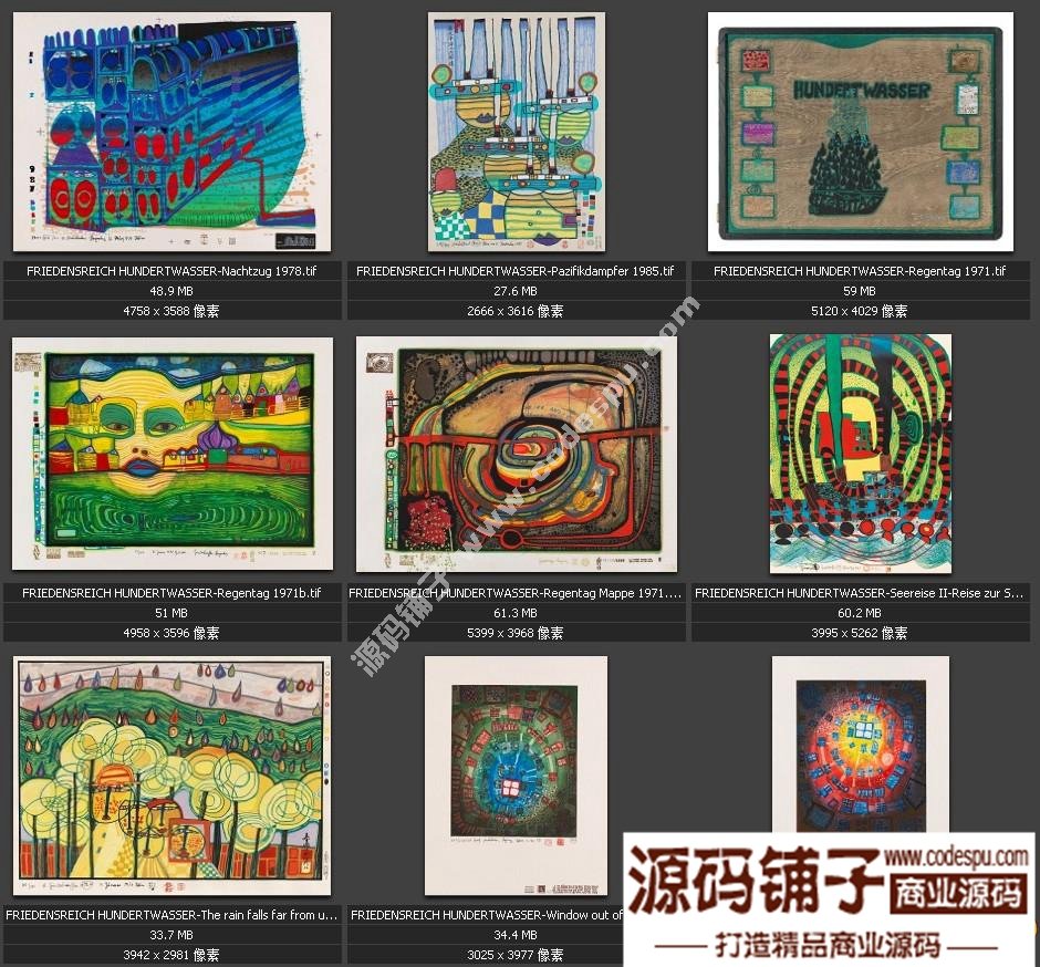 独家素材 欧美顶尖艺术抽象绘画最全高清图集 微喷 装饰画专用
