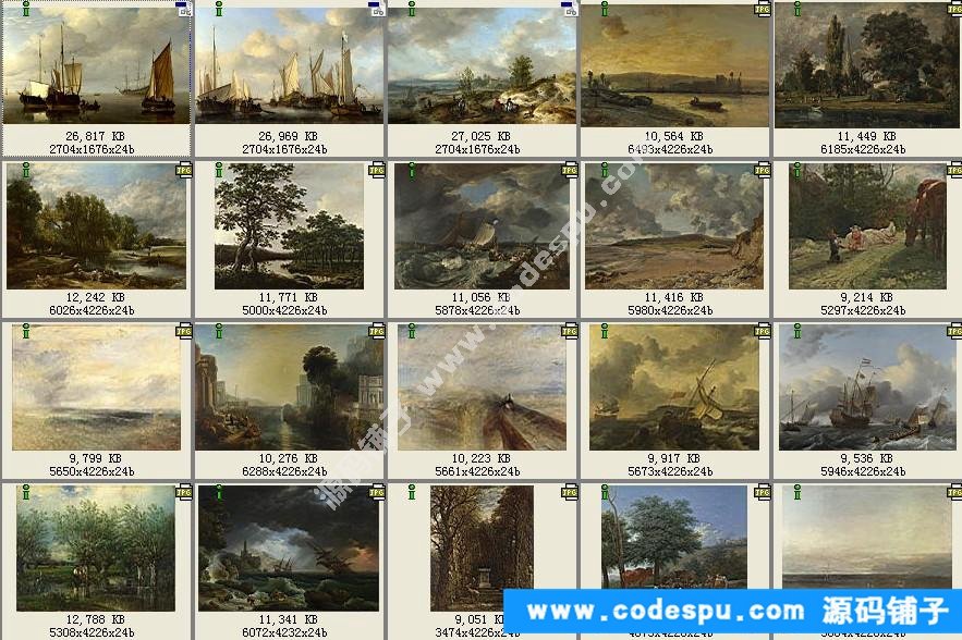 古典油画风景 高清图片 设计素材/绘画临摹/美术参考图库