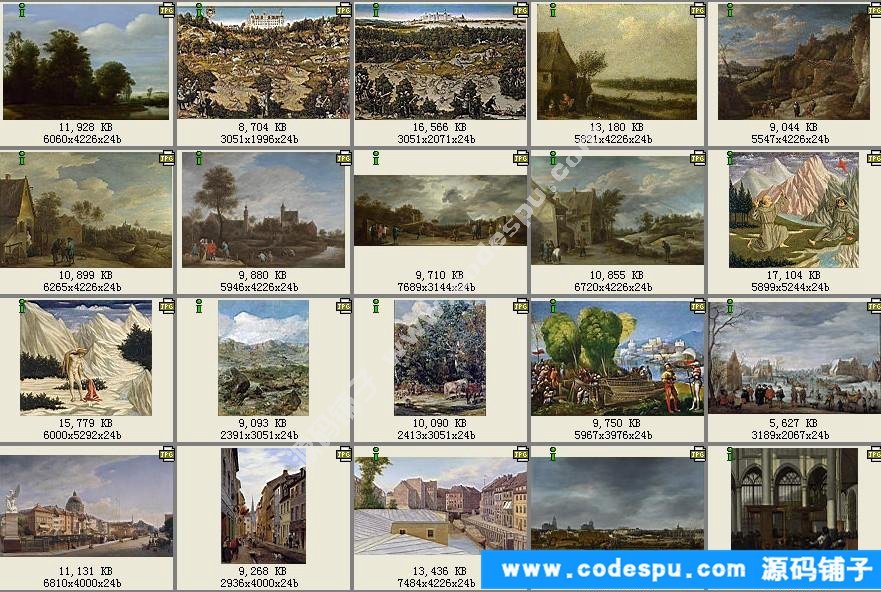 古典油画风景 高清图片 设计素材/绘画临摹/美术参考图库