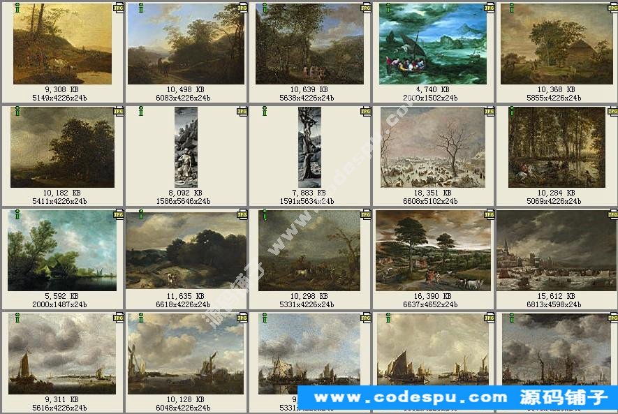 古典油画风景 高清图片 设计素材/绘画临摹/美术参考图库