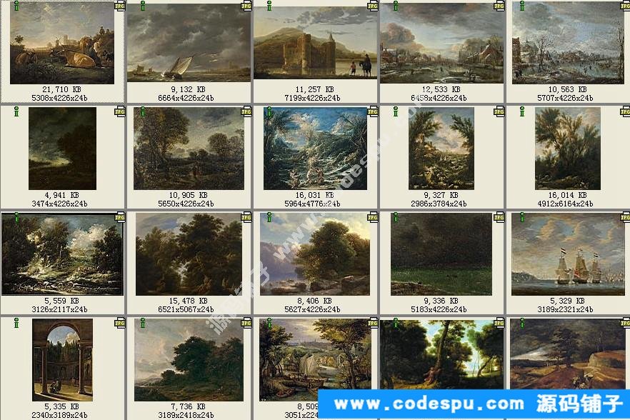 古典油画风景 高清图片 设计素材/绘画临摹/美术参考图库