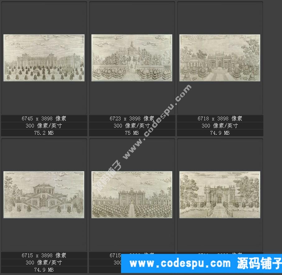国画高清电子版数据库历代名家作品辑郎世宁国画高清作品集