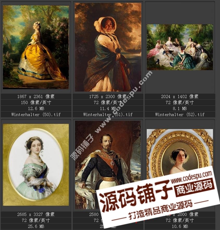 德国学院派著名宫廷画家 温德尔哈尔特 绘画作品高清图51幅