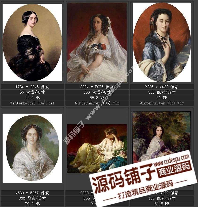 德国学院派著名宫廷画家 温德尔哈尔特 绘画作品高清图51幅