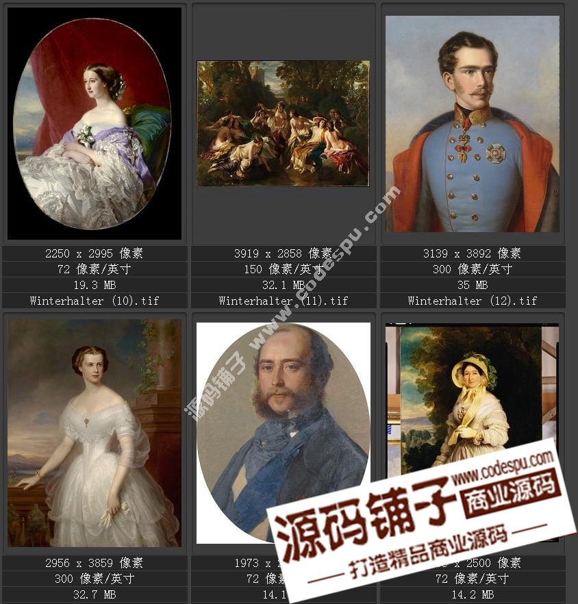 德国学院派著名宫廷画家 温德尔哈尔特 绘画作品高清图51幅