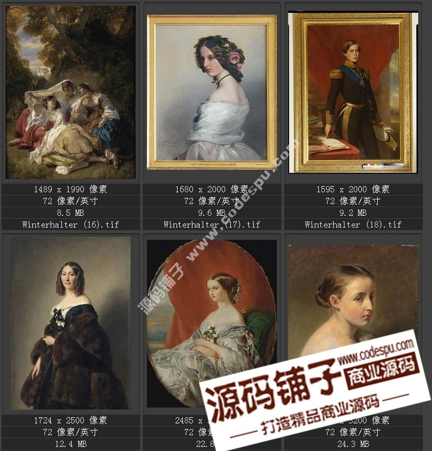 德国学院派著名宫廷画家 温德尔哈尔特 绘画作品高清图51幅
