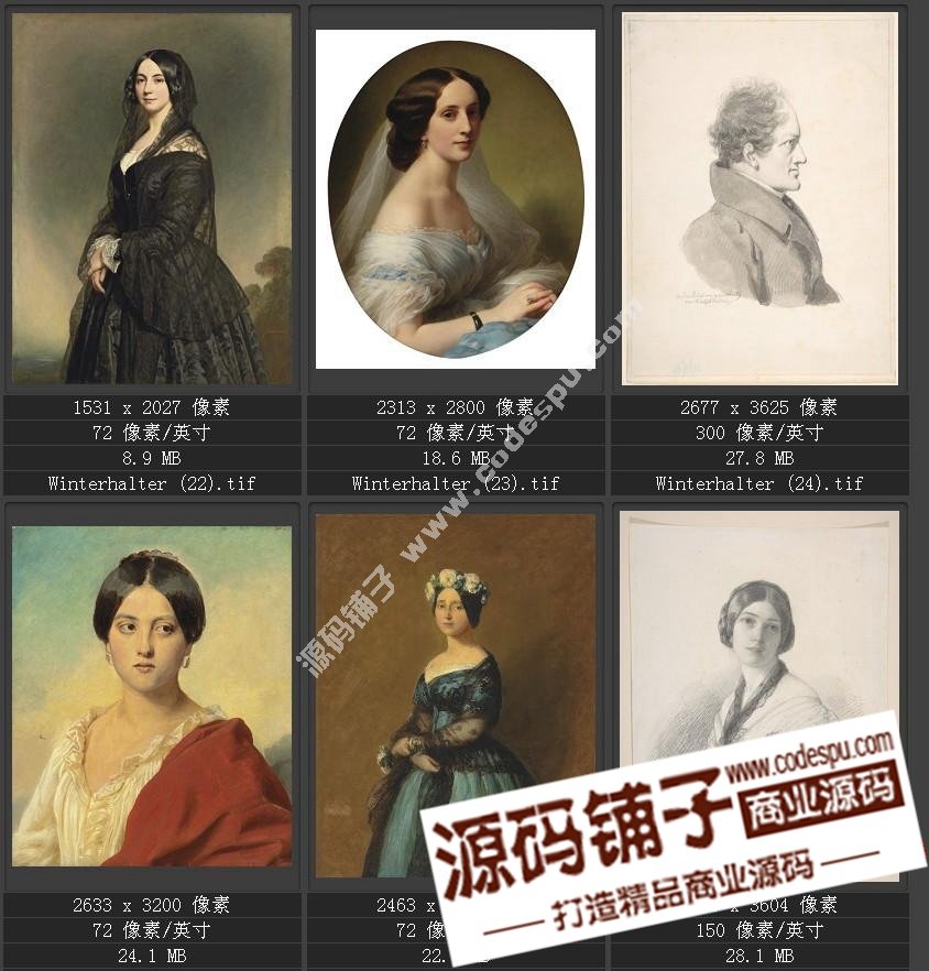 德国学院派著名宫廷画家 温德尔哈尔特 绘画作品高清图51幅