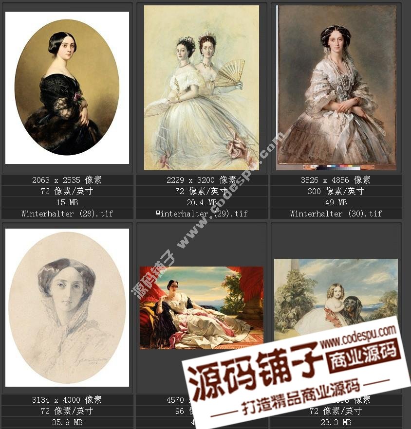 德国学院派著名宫廷画家 温德尔哈尔特 绘画作品高清图51幅
