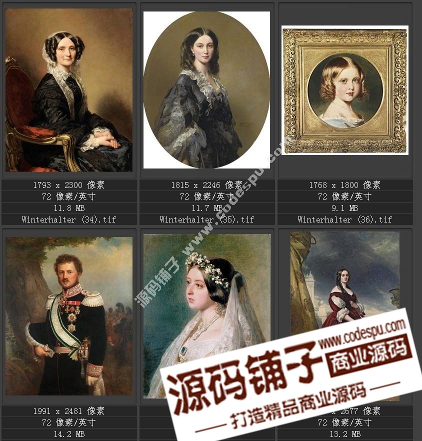 德国学院派著名宫廷画家 温德尔哈尔特 绘画作品高清图51幅