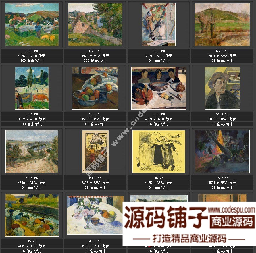 印象派大师 保罗·高更 绘画高清图集 131幅Paul Gauguin