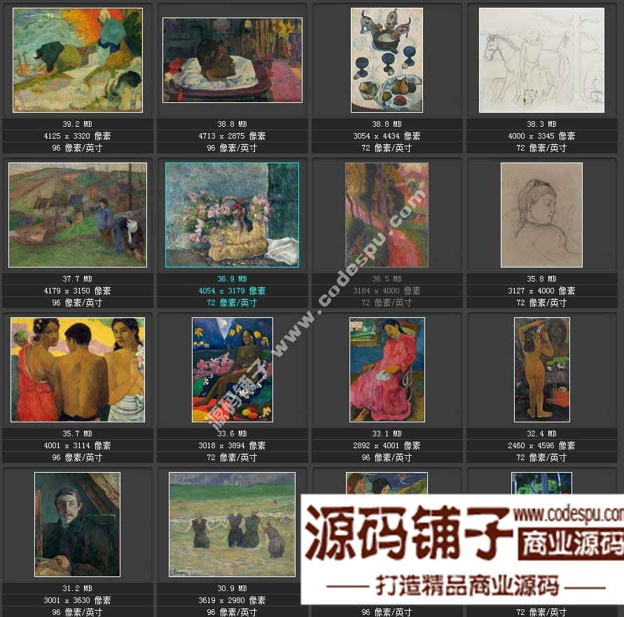 印象派大师 保罗·高更 绘画高清图集 131幅Paul Gauguin