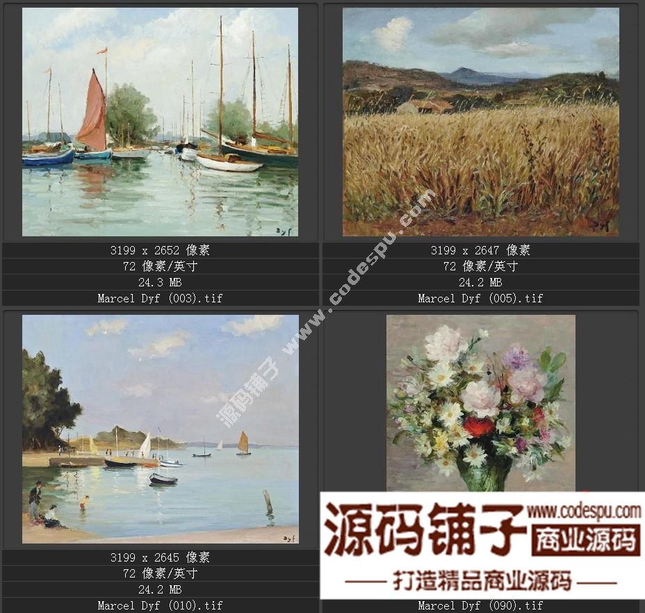 法国后印象派画家★马塞尔.德福〓油画作品高清图片115幅
