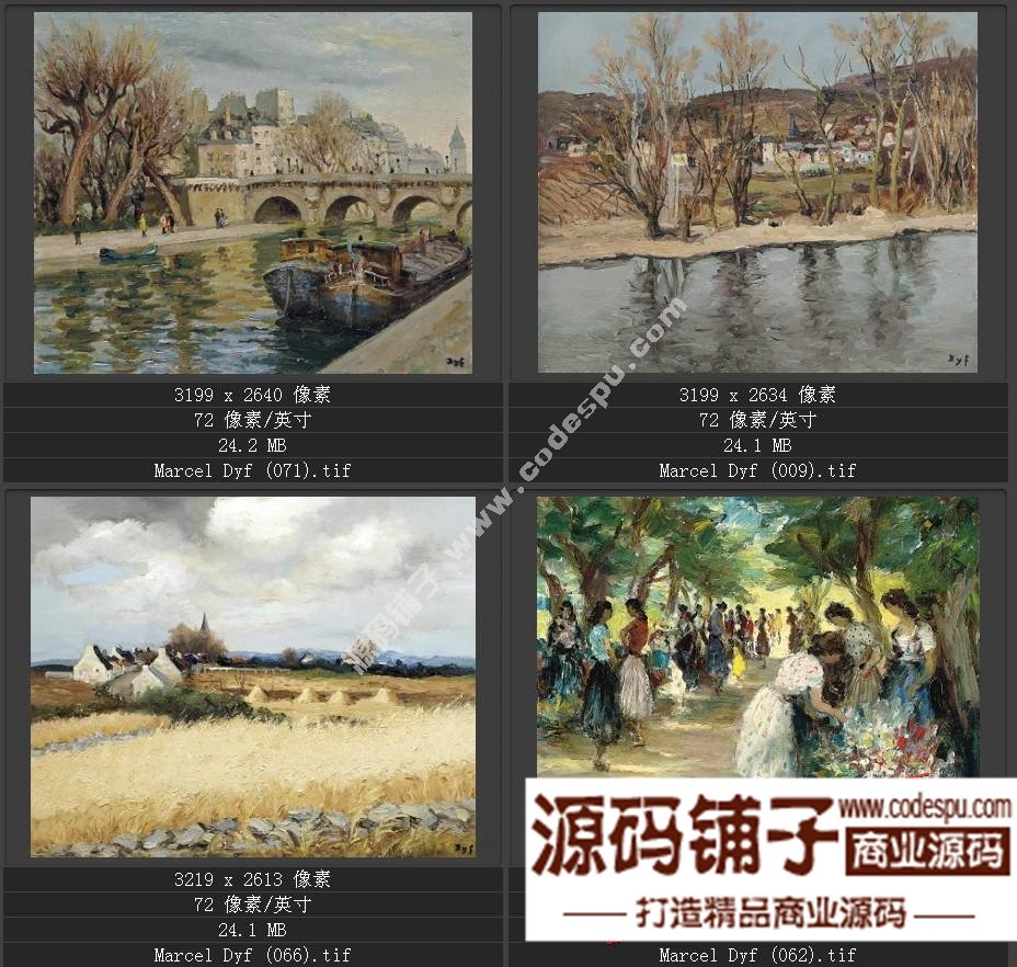 法国后印象派画家★马塞尔.德福〓油画作品高清图片115幅