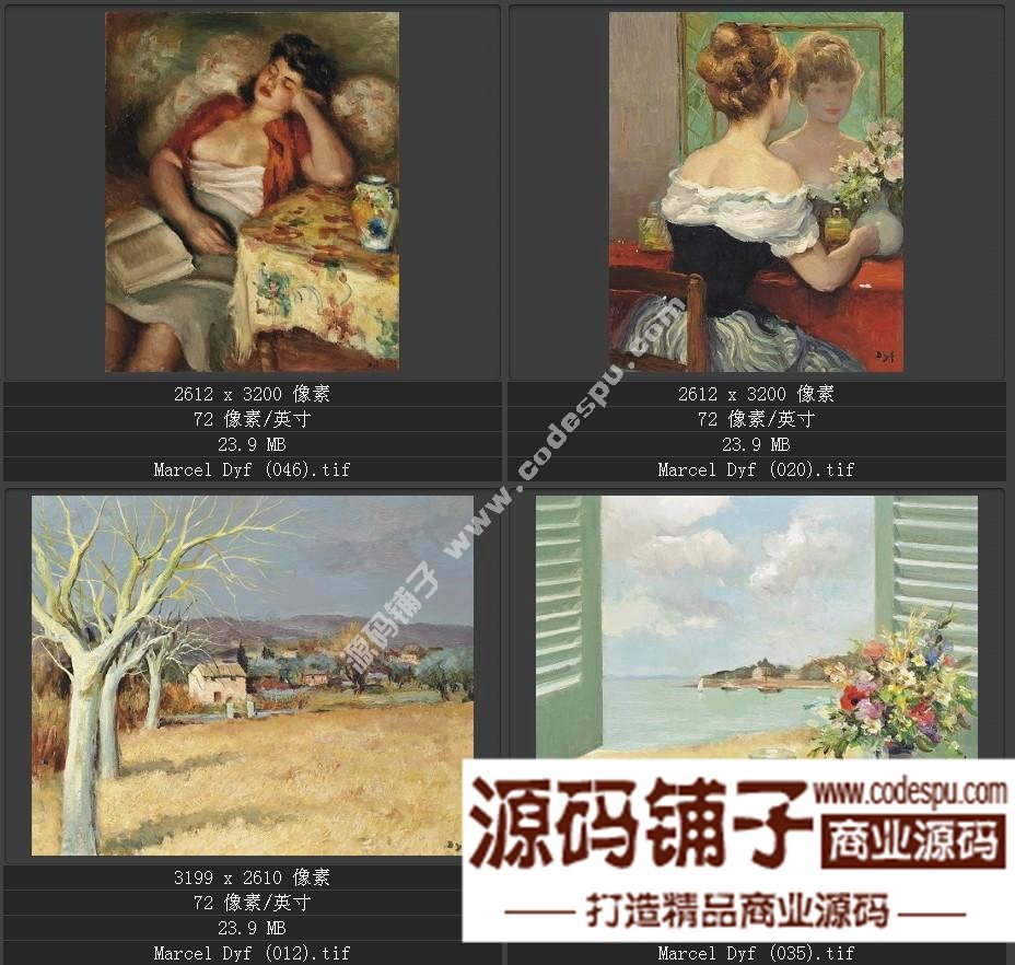 法国后印象派画家★马塞尔.德福〓油画作品高清图片115幅