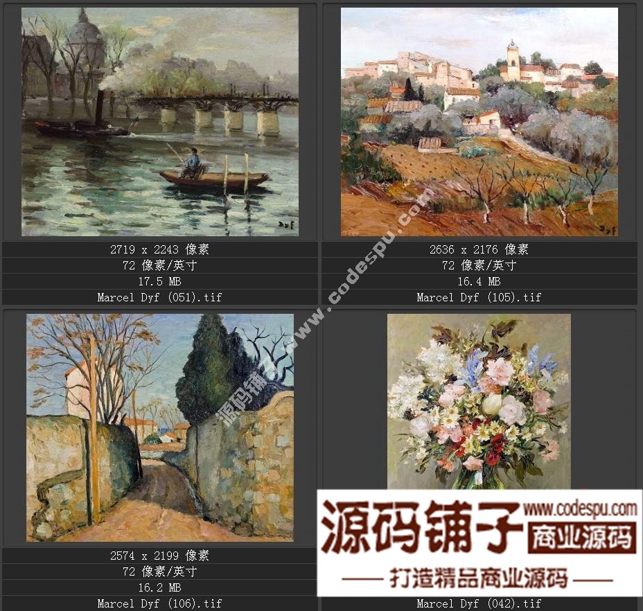 法国后印象派画家★马塞尔.德福〓油画作品高清图片115幅
