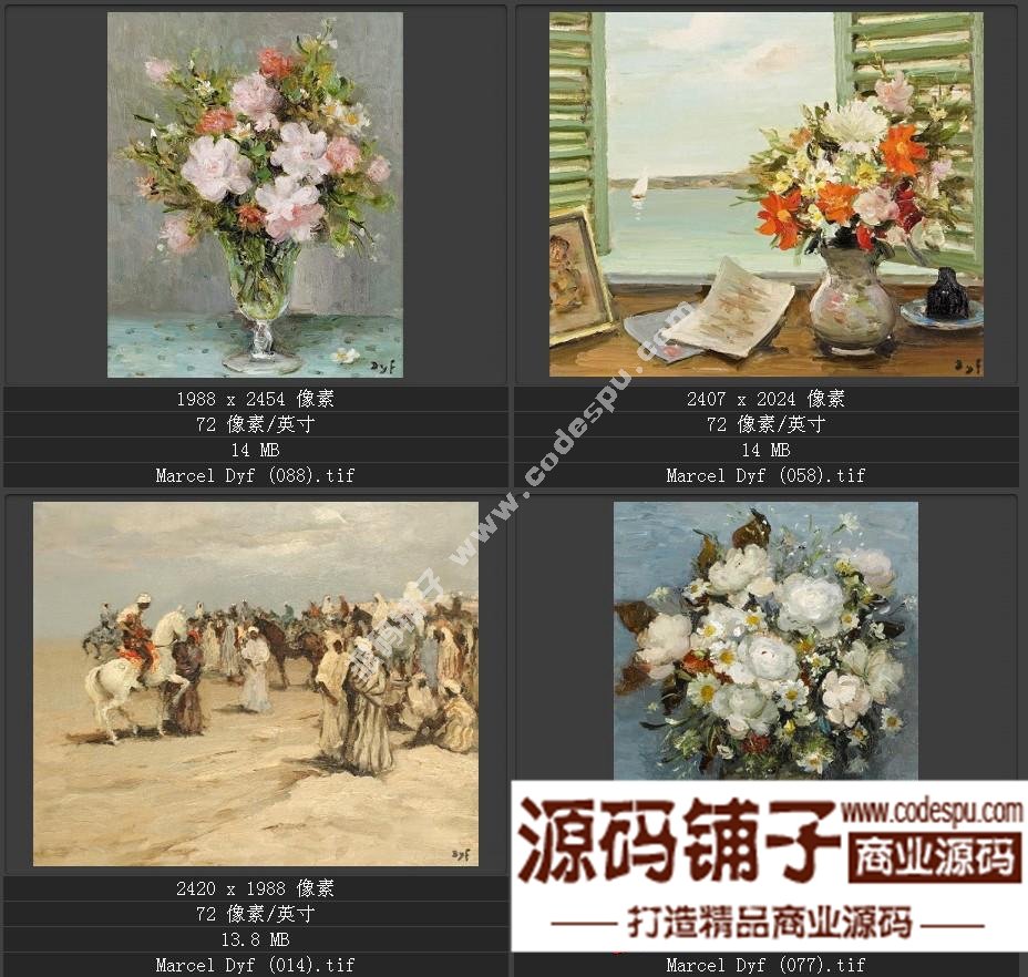 法国后印象派画家★马塞尔.德福〓油画作品高清图片115幅