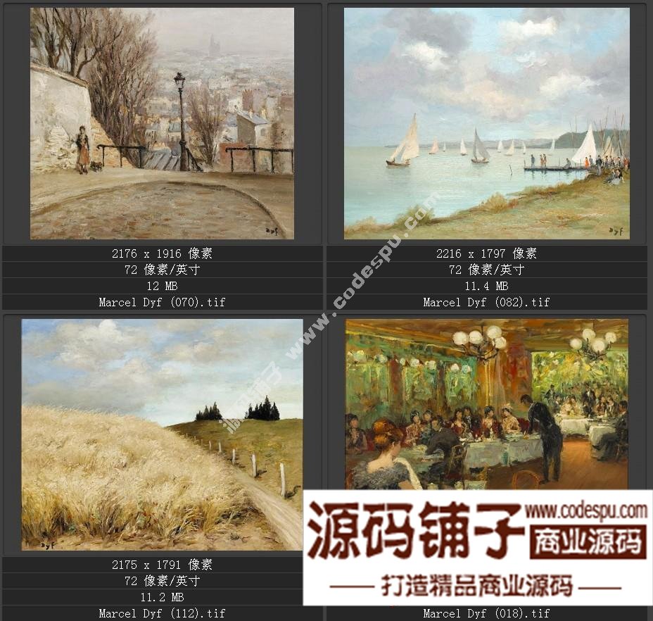 法国后印象派画家★马塞尔.德福〓油画作品高清图片115幅