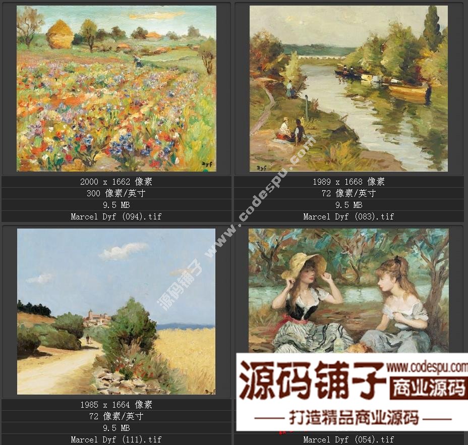 法国后印象派画家★马塞尔.德福〓油画作品高清图片115幅