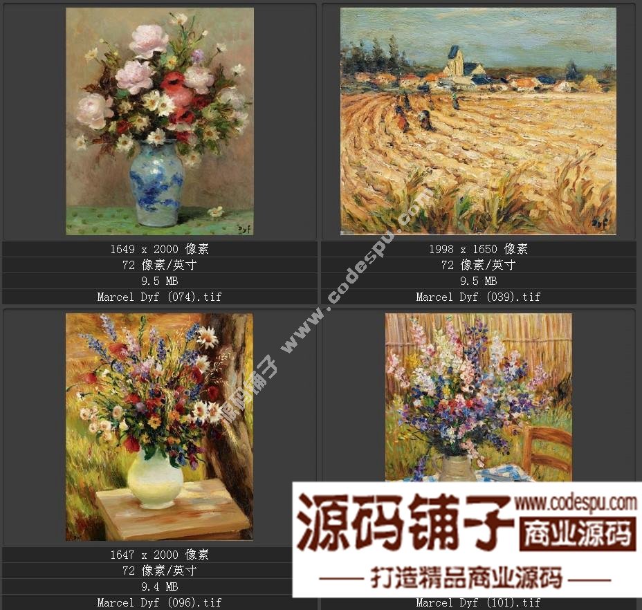 法国后印象派画家★马塞尔.德福〓油画作品高清图片115幅