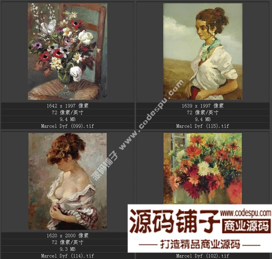 法国后印象派画家★马塞尔.德福〓油画作品高清图片115幅