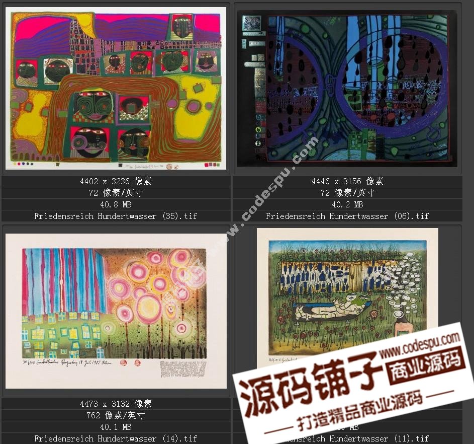 20世纪末期最有名的艺术家★汉德瓦萨(绘画作品高清图65幅)