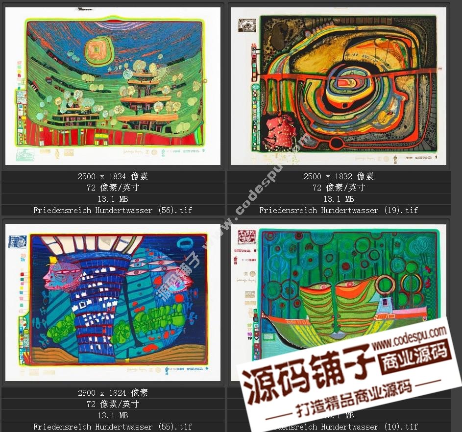 20世纪末期最有名的艺术家★汉德瓦萨(绘画作品高清图65幅)