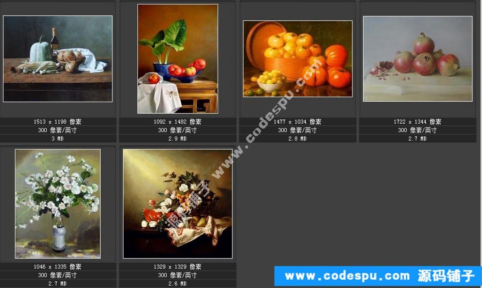 顾伊达 油画绘画作品高清大图片 装饰画微喷高清大图22幅8.08GB