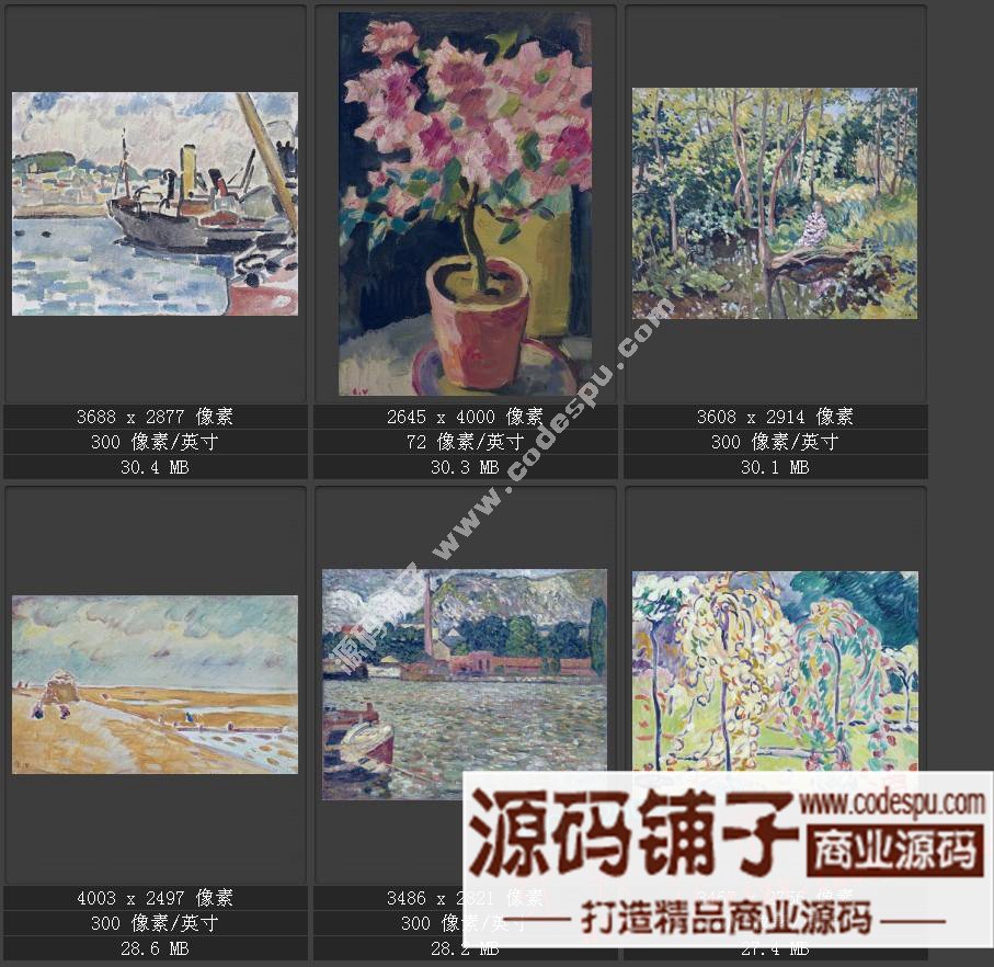 野兽派先驱★法国画家路易斯.华塔特〓绘画作品图片集238幅 3.11G