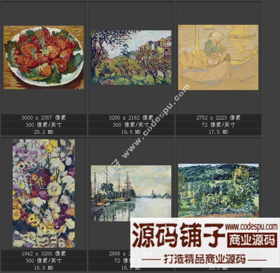 野兽派先驱★法国画家路易斯.华塔特〓绘画作品图片集238幅 3.11G
