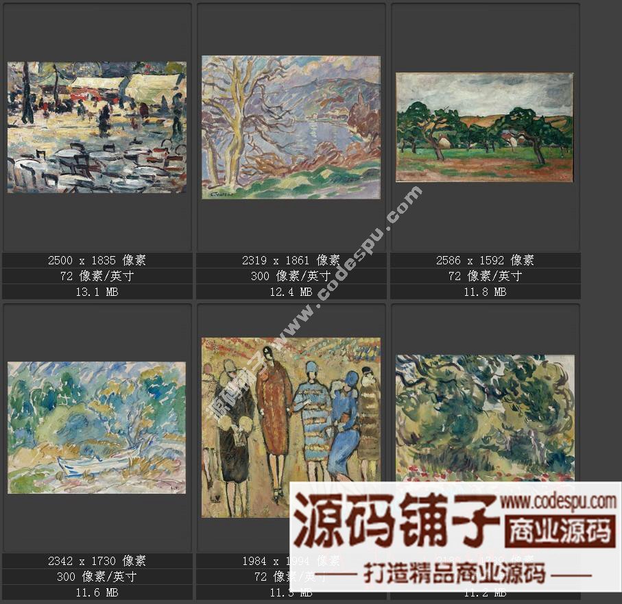野兽派先驱★法国画家路易斯.华塔特〓绘画作品图片集238幅 3.11G