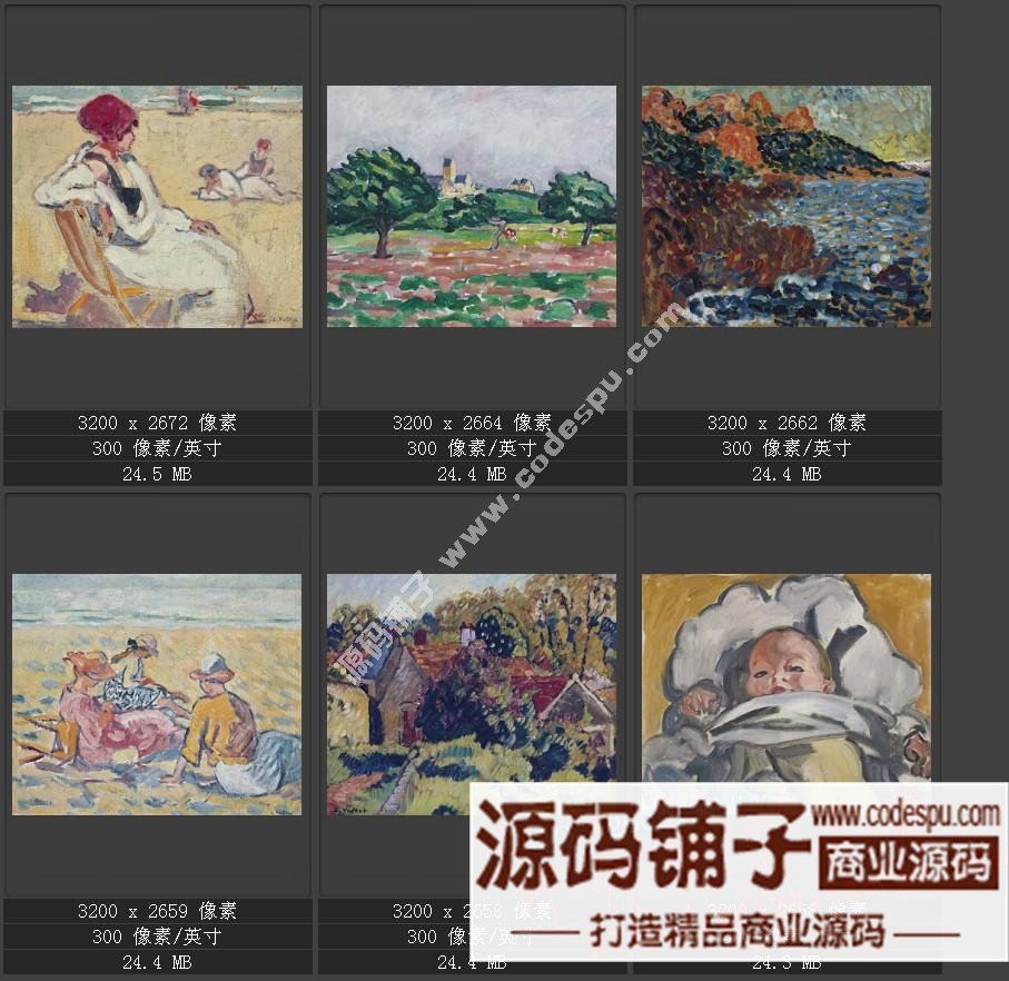 野兽派先驱★法国画家路易斯.华塔特〓绘画作品图片集238幅 3.11G