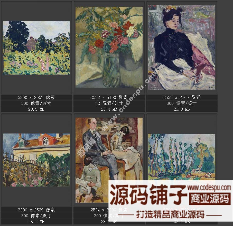 野兽派先驱★法国画家路易斯.华塔特〓绘画作品图片集238幅 3.11G