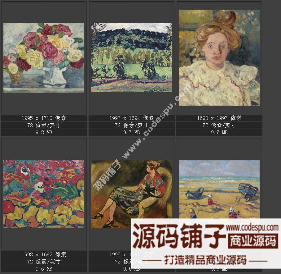 野兽派先驱★法国画家路易斯.华塔特〓绘画作品图片集238幅 3.11G