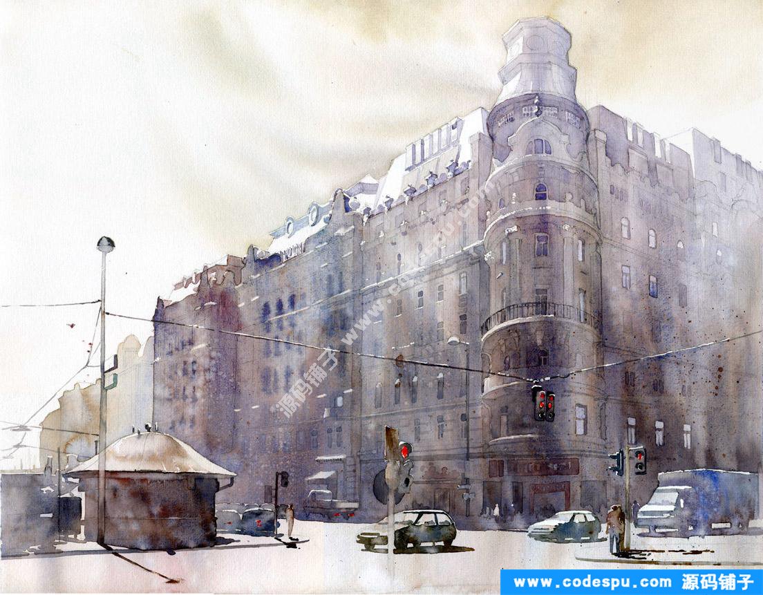 珍贵美术资料《Grzegorz Wróbel水彩风景》经典推荐