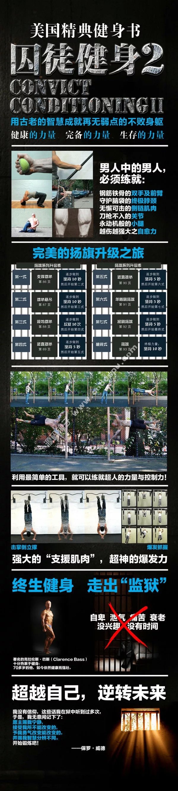 囚徒健身1+2(全套两册)男人无器械健身书囚徒健身