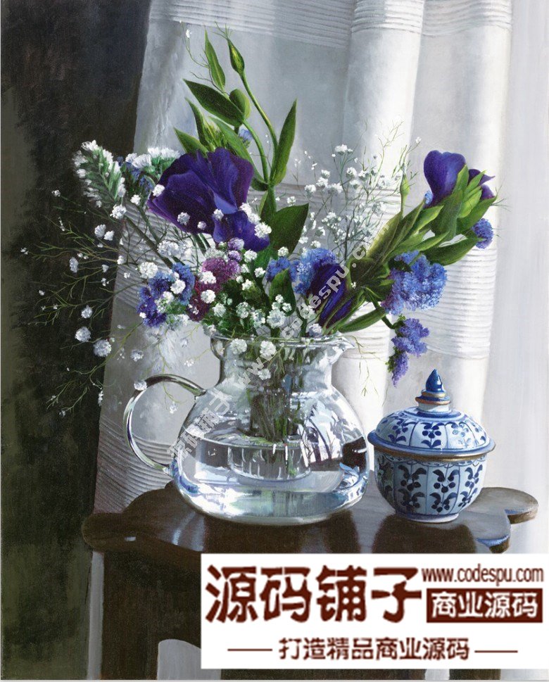 波兰女画家Danka Weitzen油画作品高清图片 写实瓷器静物花卉油画