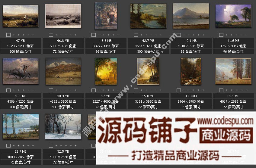 美国风景画家★Bierstadt 比尔斯塔特绘画作品(高清图片83幅)