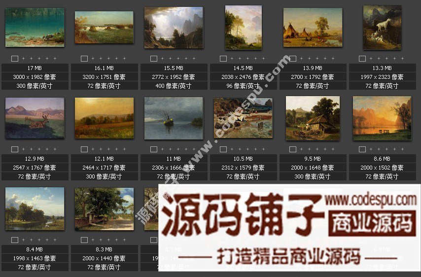 美国风景画家★Bierstadt 比尔斯塔特绘画作品(高清图片83幅)
