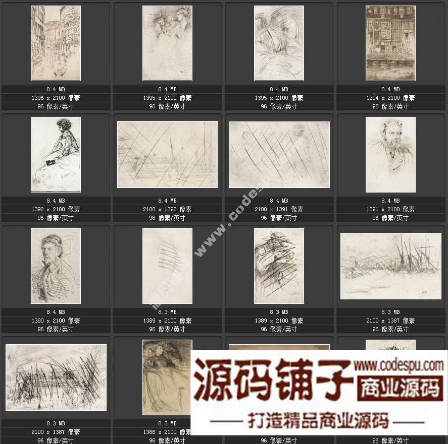 美国印象派画家★惠斯勒McNeill Whistler〓绘画作品高清图228幅
