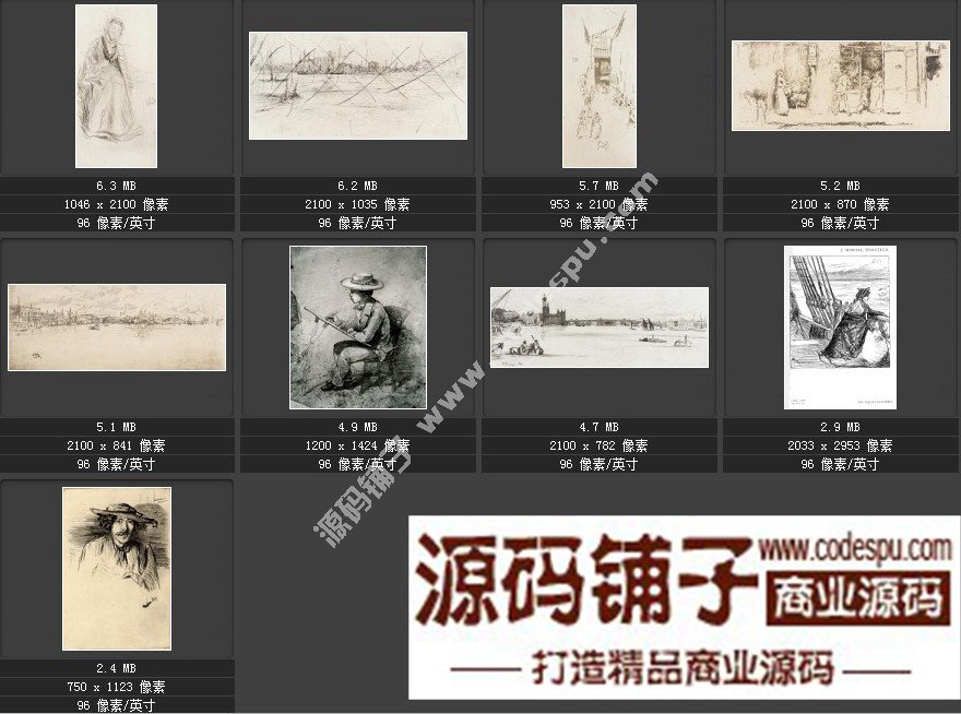 美国印象派画家★惠斯勒McNeill Whistler〓绘画作品高清图228幅