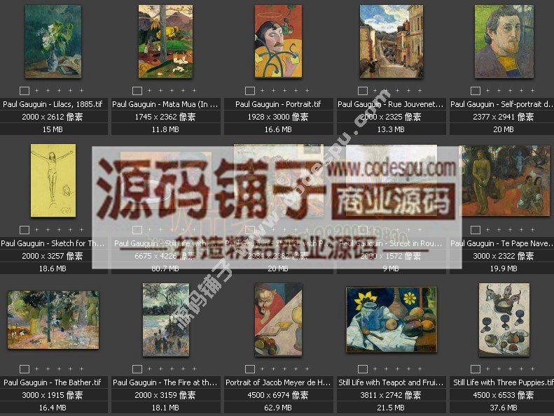 法国后印象派画家★保罗.高更 Paul Gauguin 作品高清大图 (131幅)