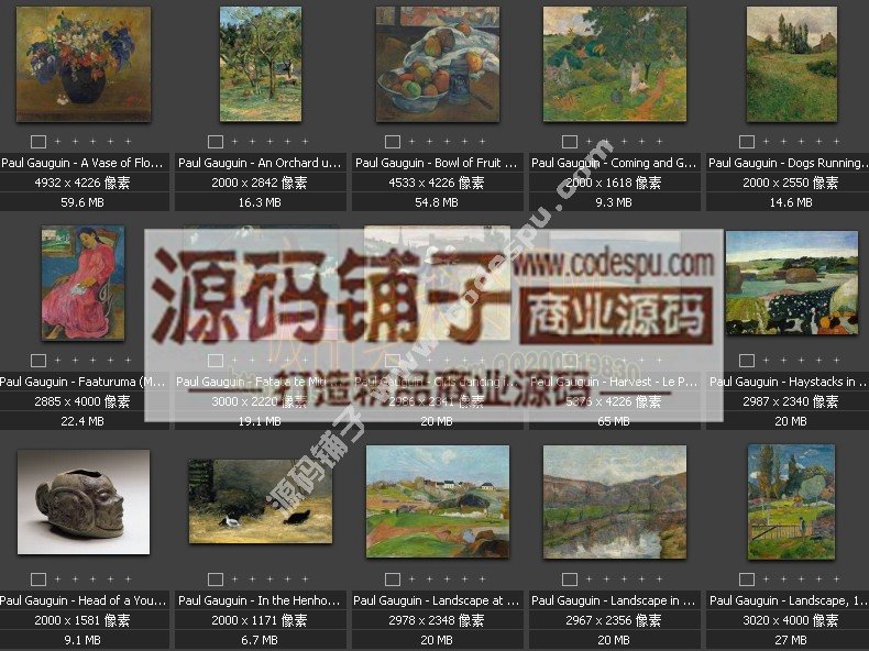 法国后印象派画家★保罗.高更 Paul Gauguin 作品高清大图 (131幅)