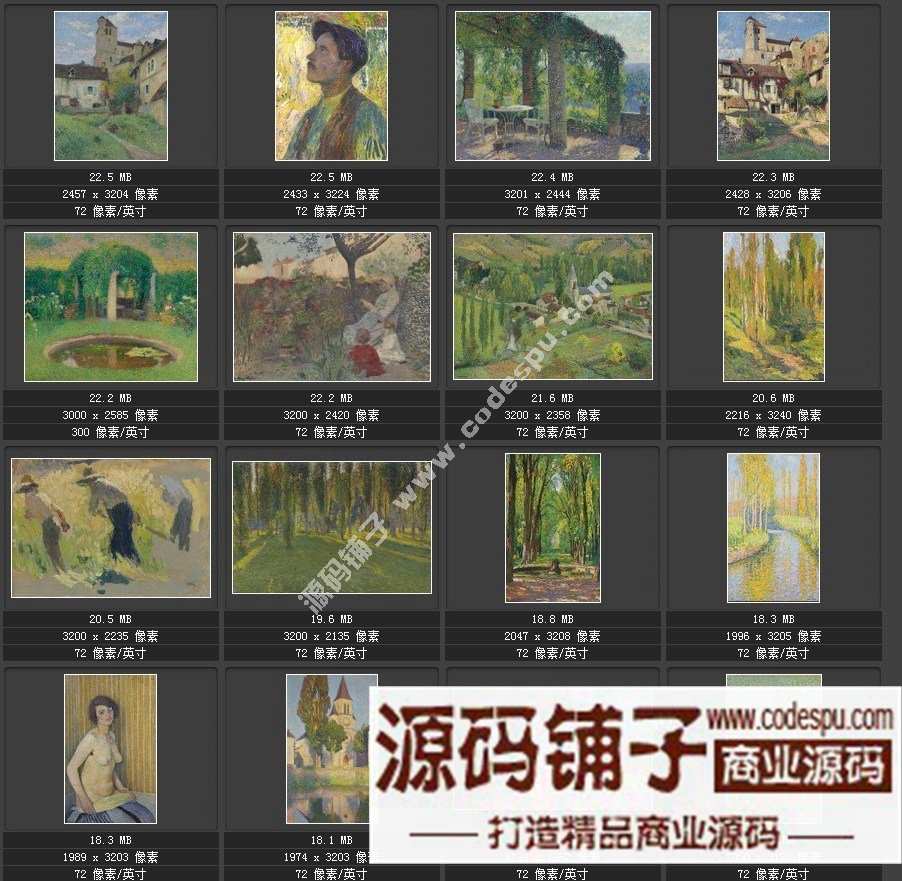 法国印象派(点彩)画家★亨利.马丁Henri Martin〓绘画作品集