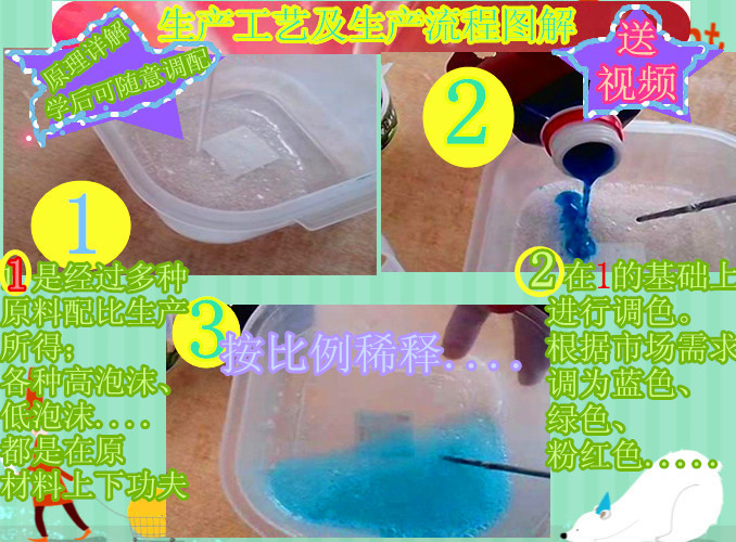 创业项目洗车液生产配方技术转让普通型高泡型成分制作工艺送视频