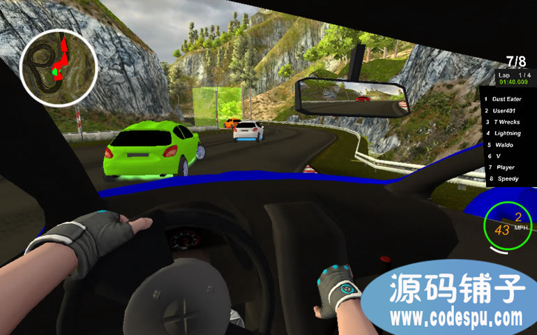 unity赛车游戏项目模板源码 Racing Game Template